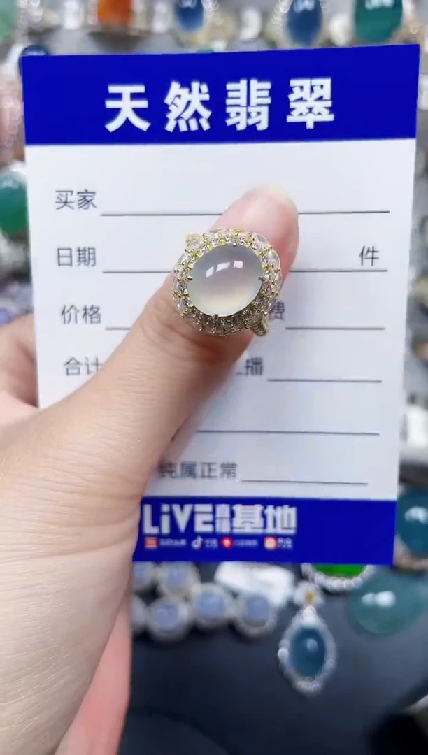 银S925镶嵌翡翠耳饰510