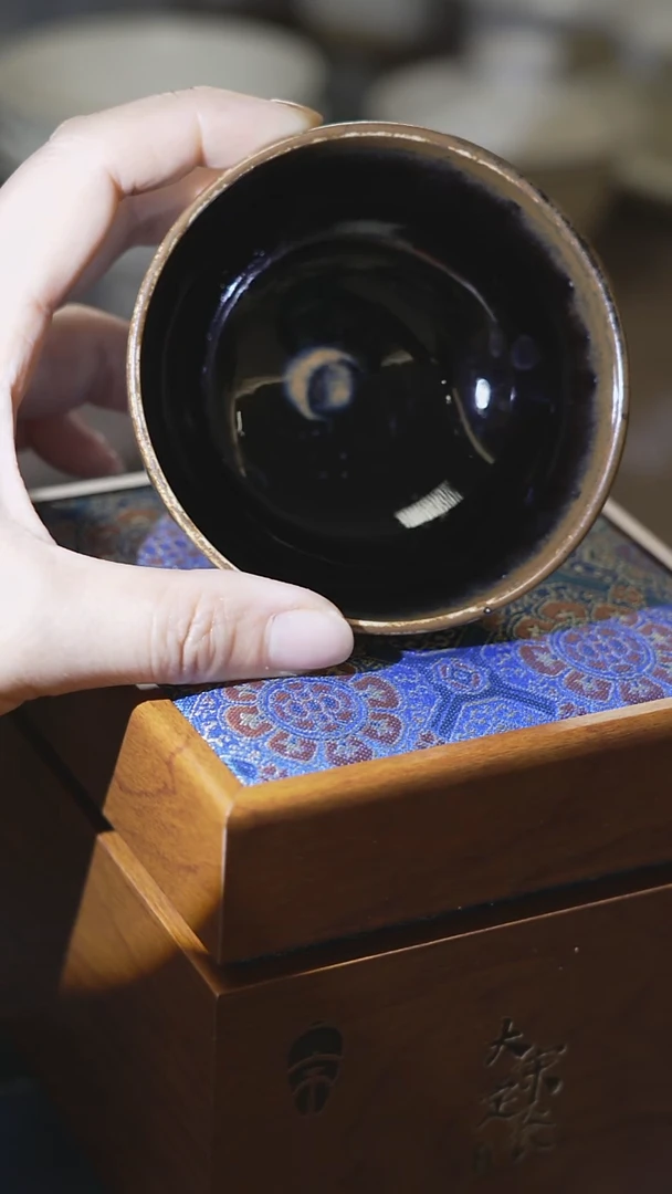 微瑕 仿古茶碗 不带礼盒