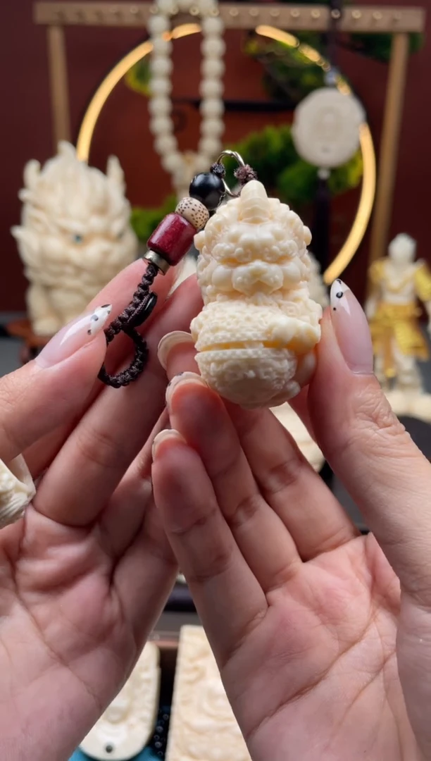菩提根/象牙果吊坠天禄貔貅钥匙扣