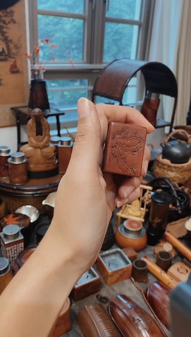 堃*寿山石精品雕刻盖置