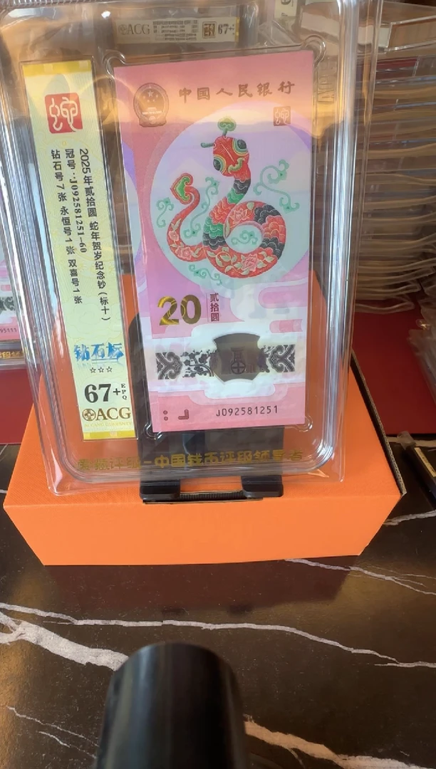 塑料2025蛇钞 爱藏 标十  啊啊啊啊