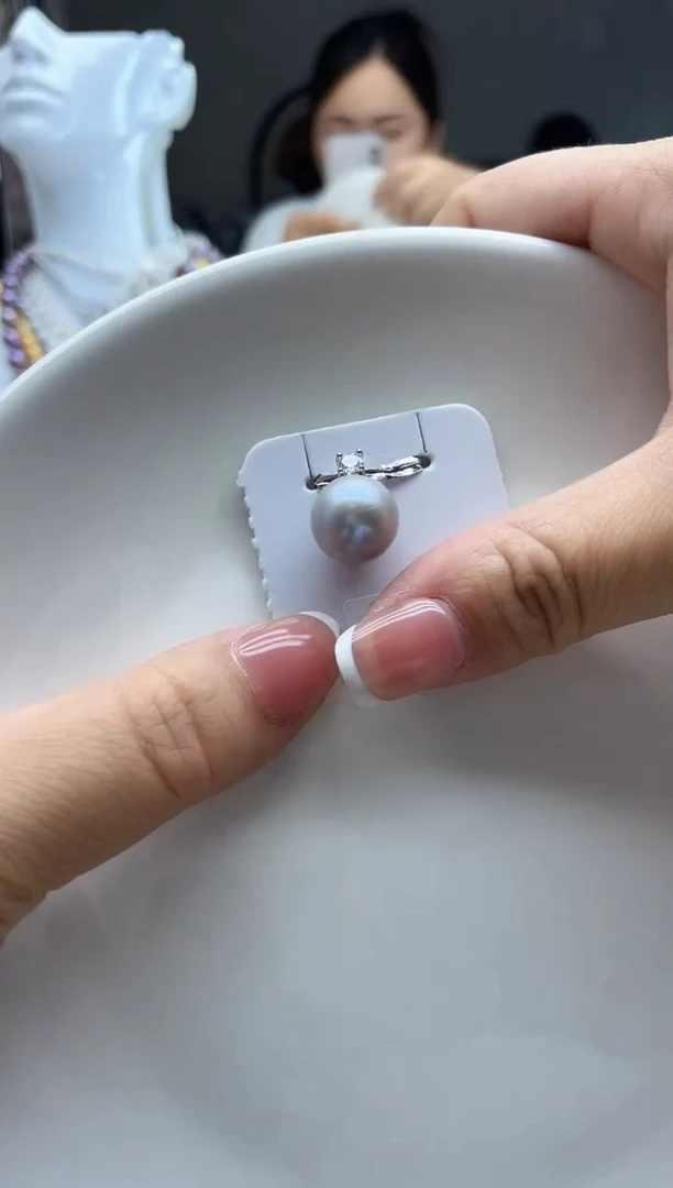 未镶嵌淡水珍珠吊坠13mm   戴妃吊坠（单吊坠）