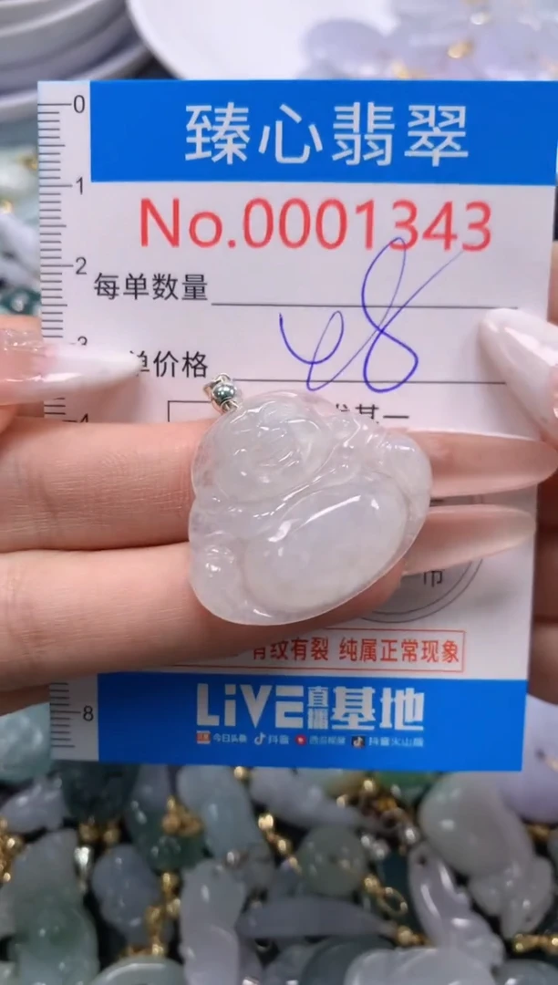 翡翠未镶嵌吊坠(不含链)1343