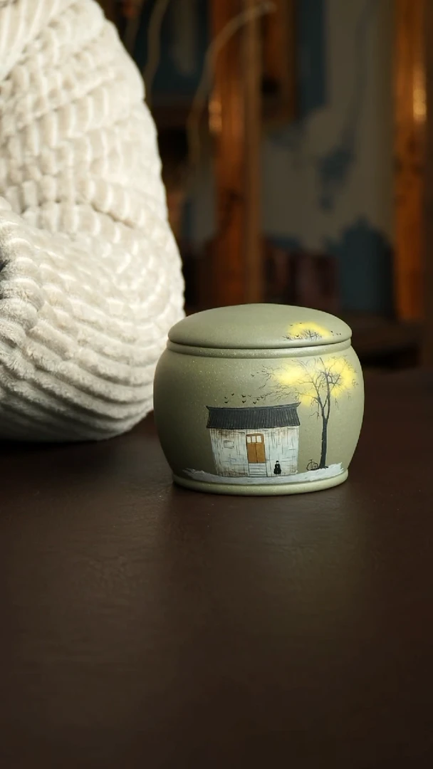 茶杯紫砂33号 特价茶叶罐100克 宜兴紫砂原矿作品