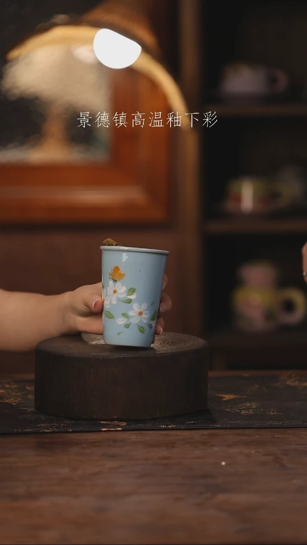 陶瓷景德镇高温釉下手绘陶瓷238