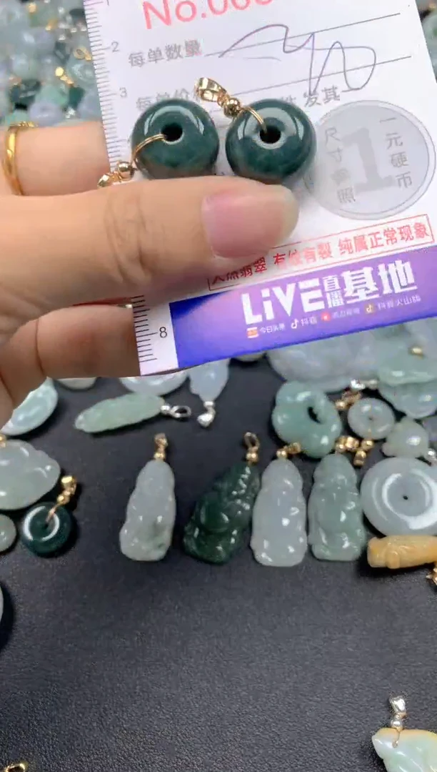 翡翠未镶嵌吊坠(不含链)1287