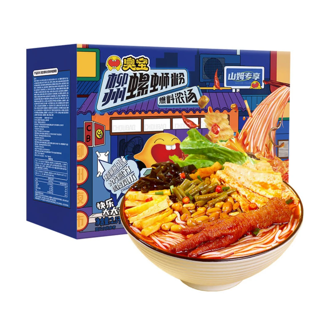 【山姆速食】爆料浓汤柳州螺蛳粉 6包 大片腐竹 虎皮凤爪独立包装