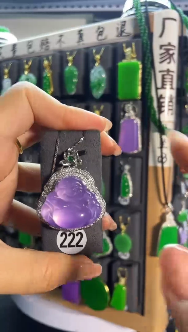 【闪购商品】翡翠耳饰银S925镶嵌222...