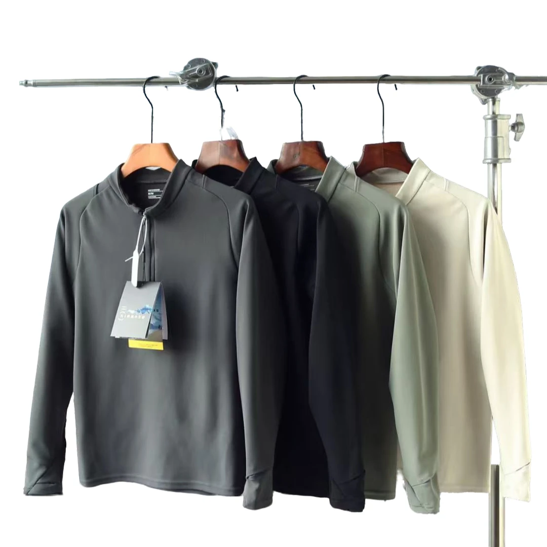 立体剪裁！户外训练服！春秋加厚透气长袖！户外保暖套头卫衣-2488