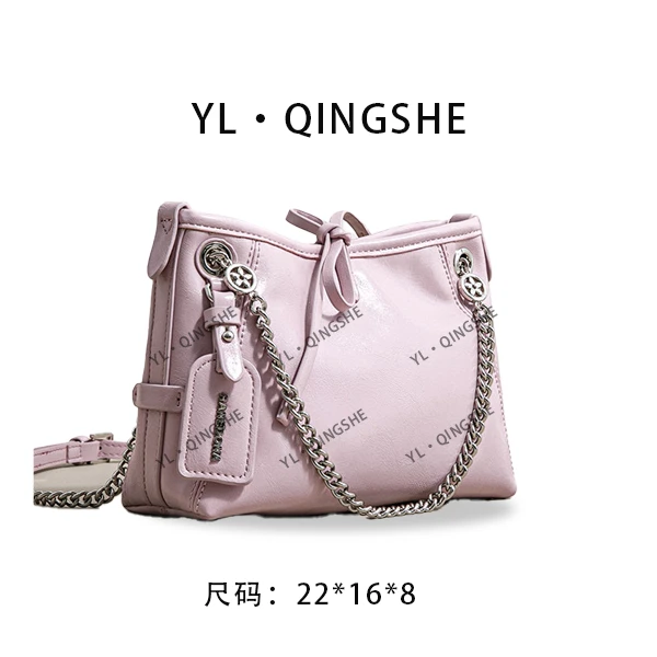 【依琳定制】女士潮流时尚经典气质手拎单肩包SK-82910-樱花粉