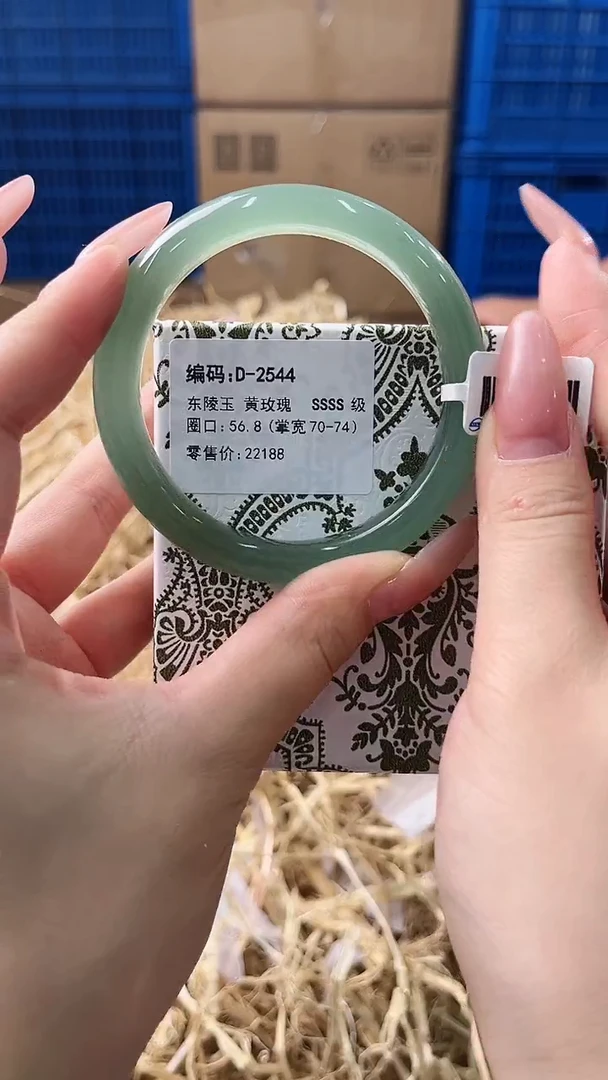 未镶嵌手镯石英质玉D2544