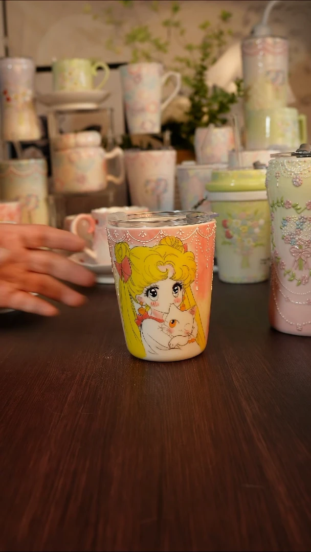 景德镇手绘的杯子