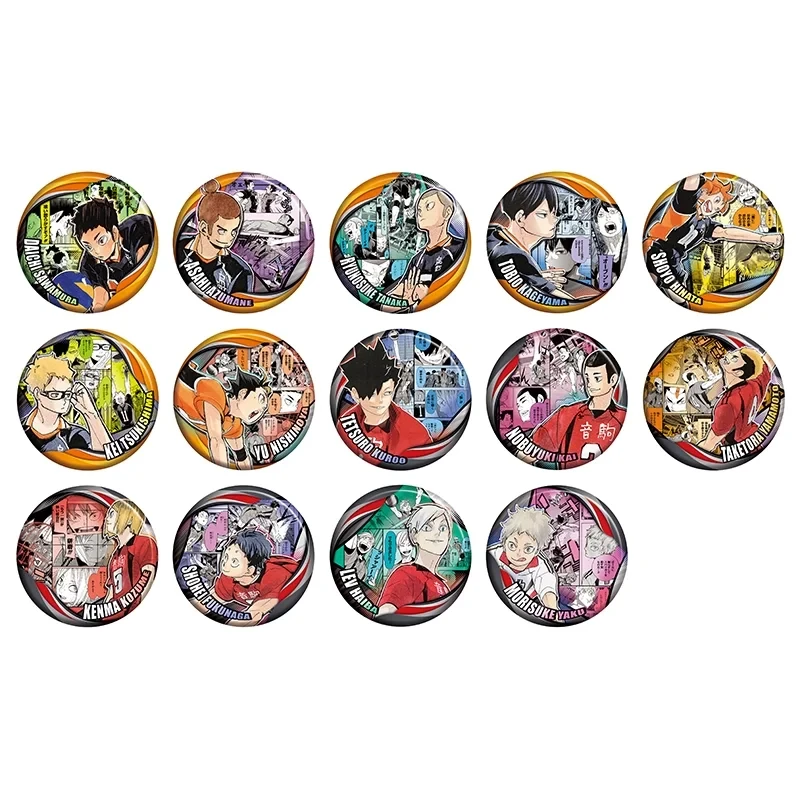 【排球少年】排球回忆原画3弹吧唧徽章   日谷盲盒代拆