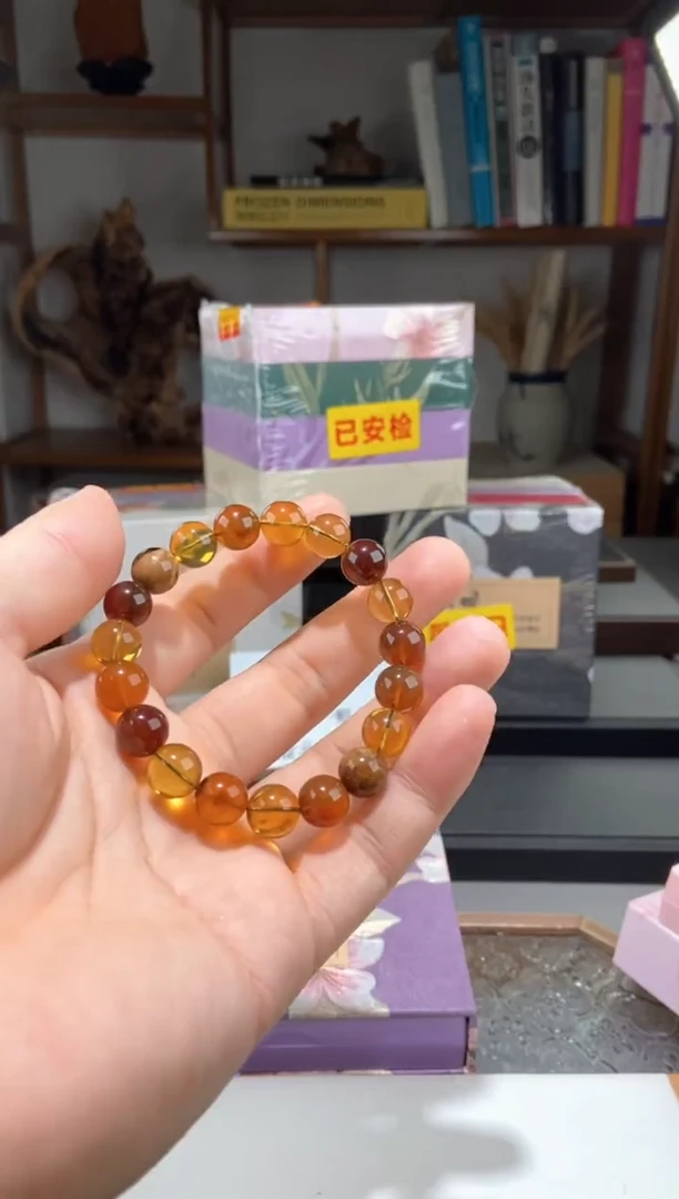琥珀颈饰未镶嵌10+多宝手串