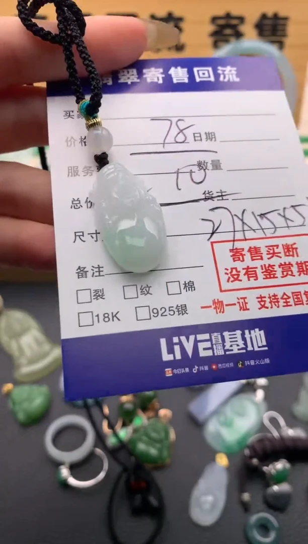 【闪购商品】翡翠颈饰未镶嵌21012134