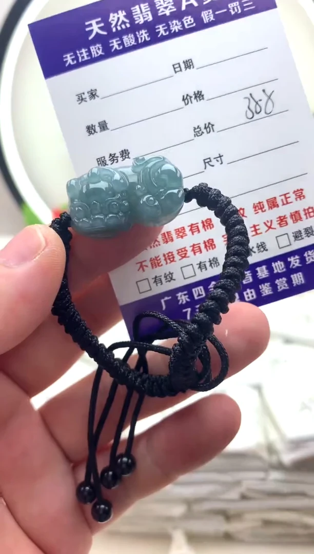 颈饰未镶嵌翡翠貔貅手绳z