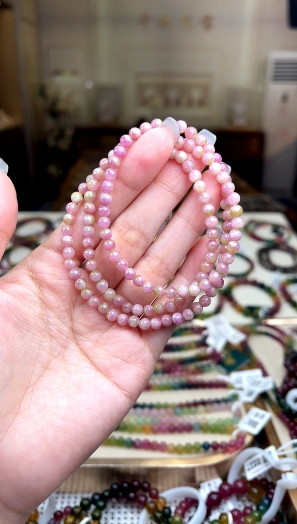 【闪购商品】碧玺/未镶嵌4mm+碧玺多圈多样性发货