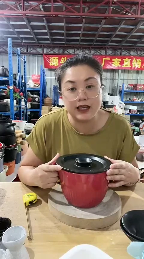 紫砂现代瑕疵红色引流杯不能明火