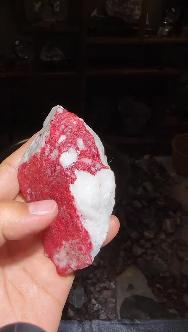 天然辰砂天然毛料21