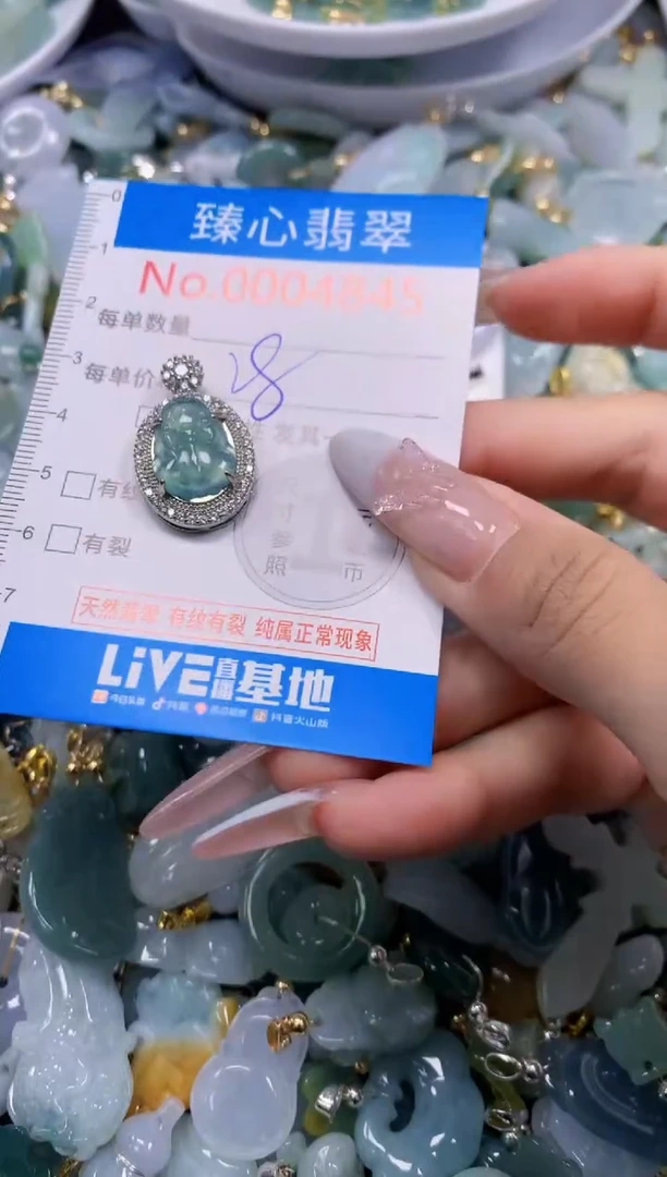 翡翠未镶嵌吊坠(不含链)4845