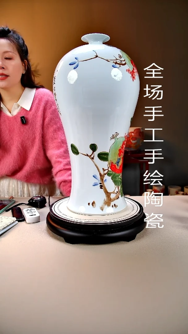 摆件陶景德镇手绘陶瓷
