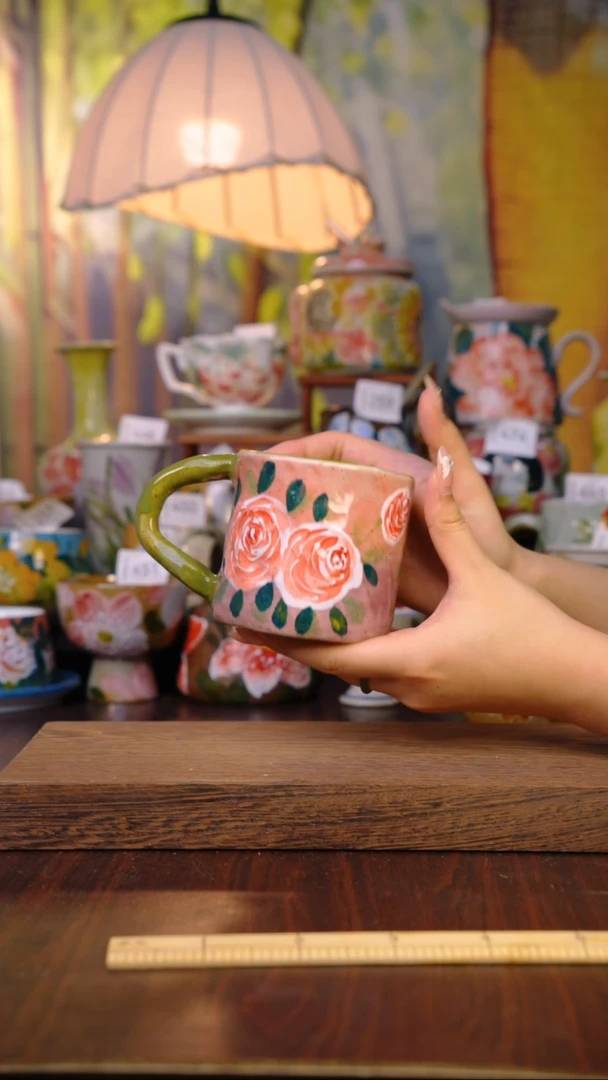 摆件泥垚手作 景德镇手工手绘器物