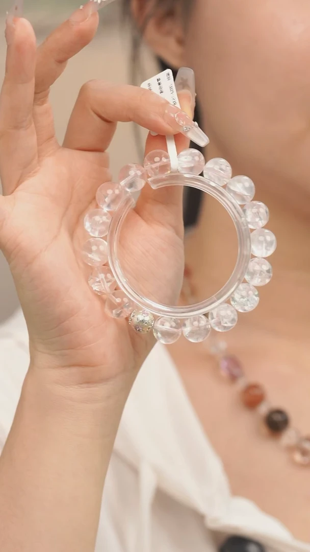 未镶嵌手链水晶天然高端粉水晶粉阿塞水晶手串