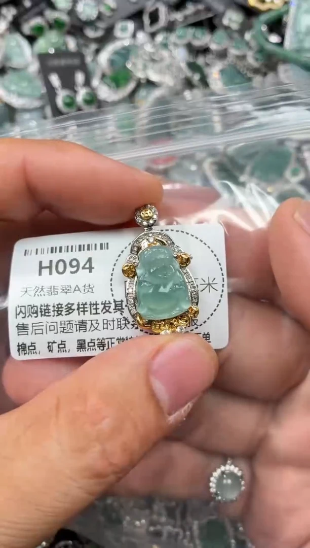 翡翠未镶嵌颈饰H094吊坠