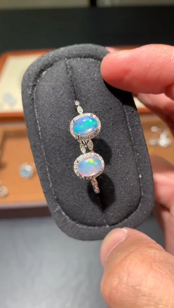 未镶嵌欧泊戒指K55【多样性发其一】