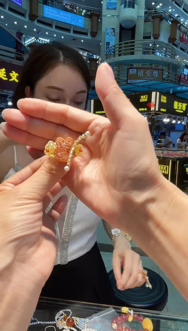 未镶嵌琥珀戒指【 多样性发一 】