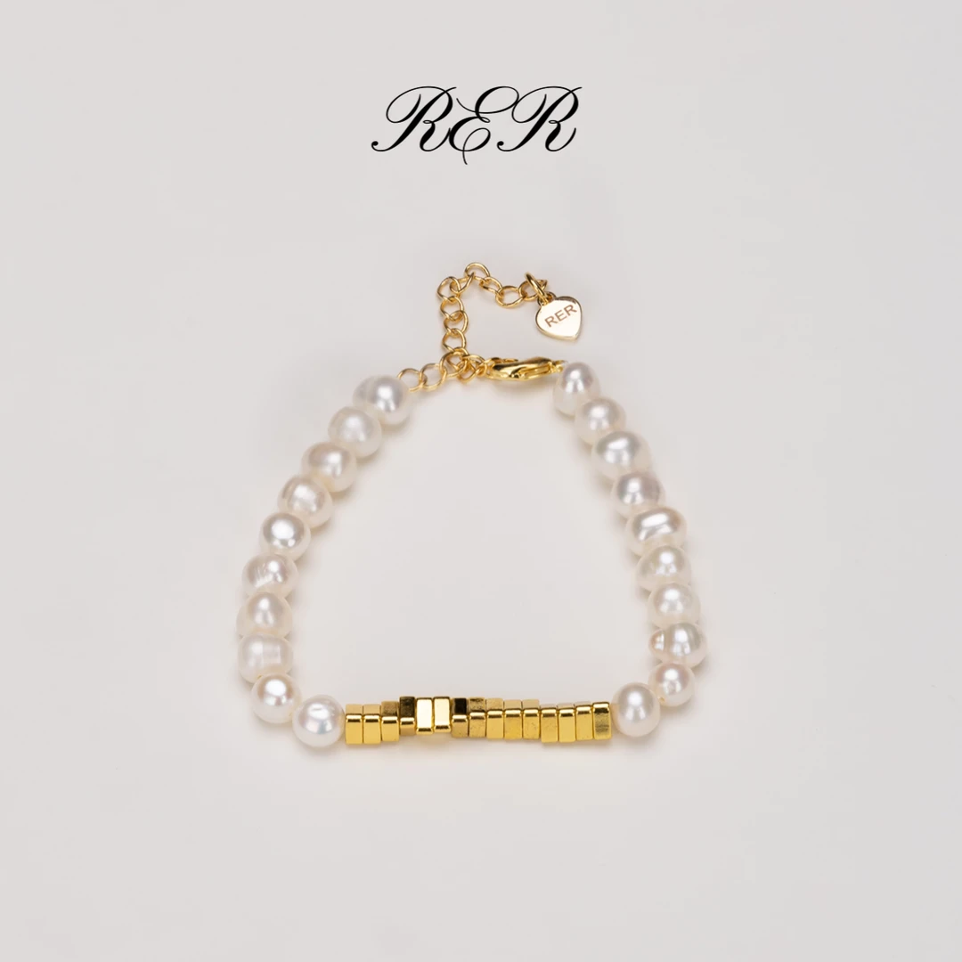RER 淡水珍珠手串 官方正品铜镀18K金 瑞儿姐姐定制款手饰品SP003