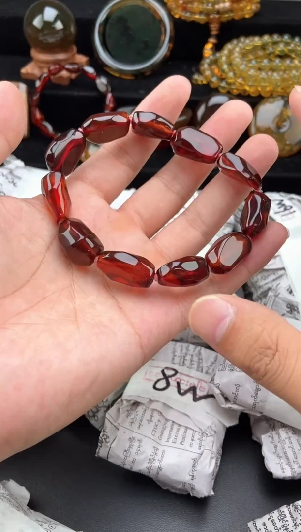 未镶嵌琥珀手链血珀随形手串