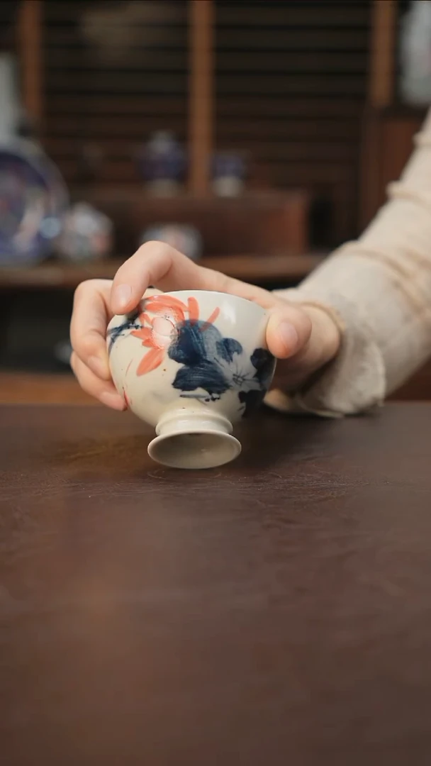 杯景德镇陶瓷杯碗柴烧多人