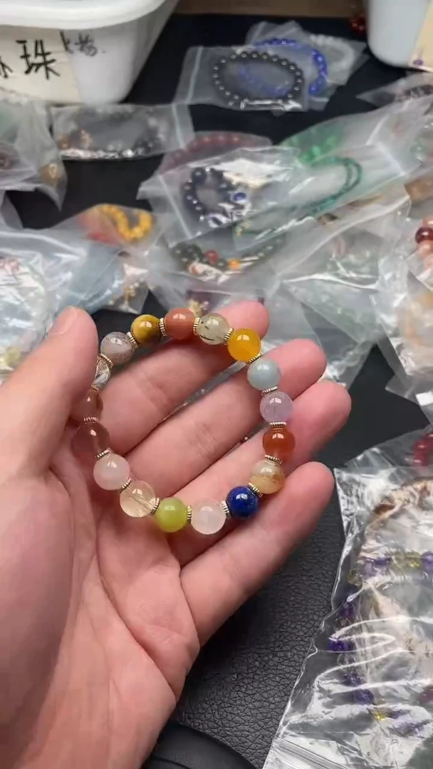 水晶手链未镶嵌多样性发货拍一发一