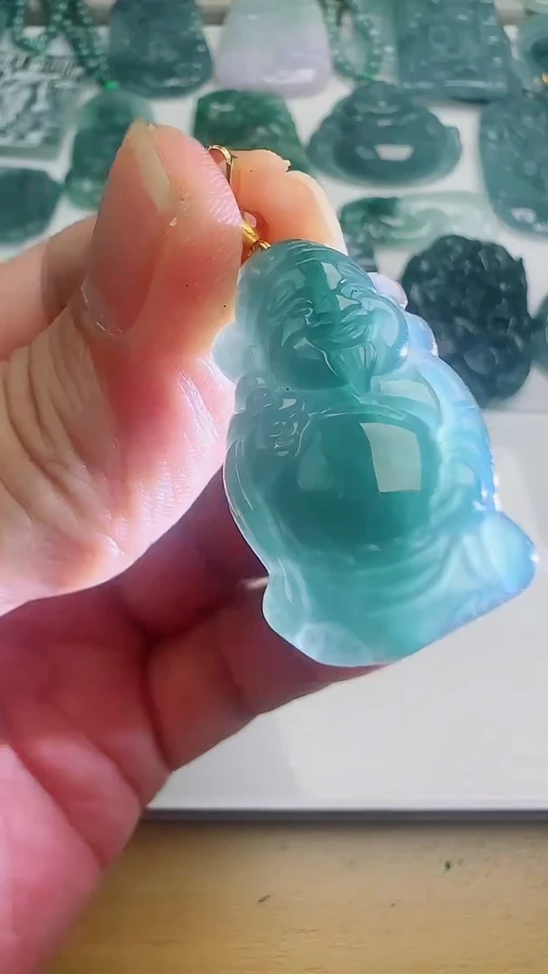 翡翠未镶嵌颈饰多样性随机发其一