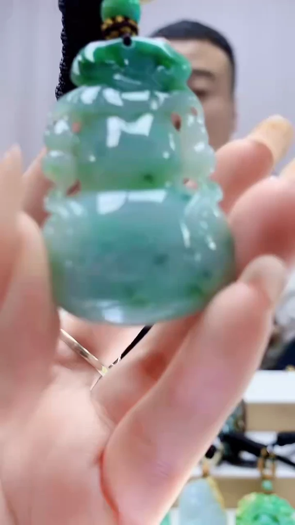 未镶嵌定制翡翠4898DD-毛货挂件6