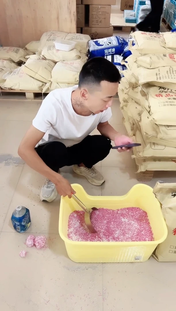 2袋木薯混合猫砂10斤/袋水蜜桃混合木薯