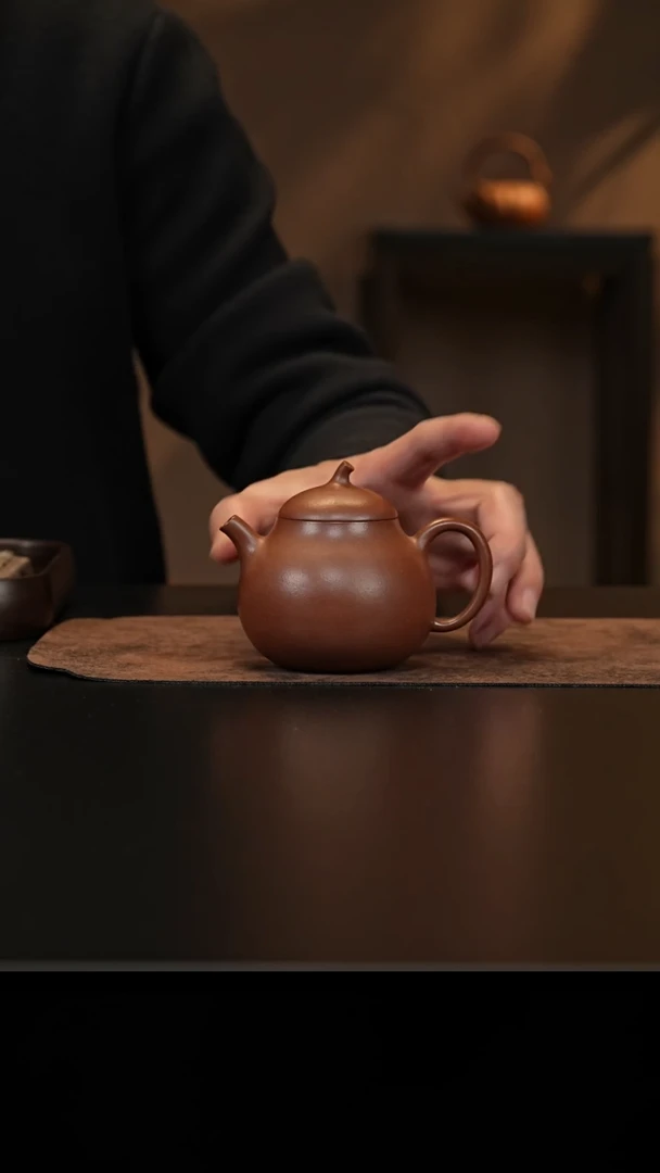 【闪购商品】紫砂茶壶允禾斋wcry 紫泥 茄瓜 180cc