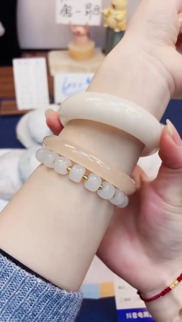 【闪购商品】石英质玉手镯未镶嵌491-财气镯-圈口58