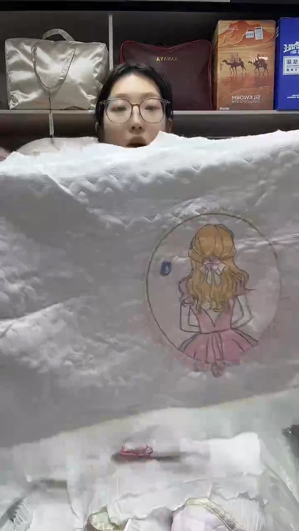 棉绒1.8米乳胶床盖粉色孤品