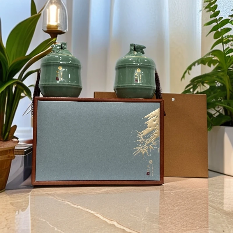 【暖竹】碧螺春25新茶 绿茶春茶 250g双陶瓷 送长辈自饮