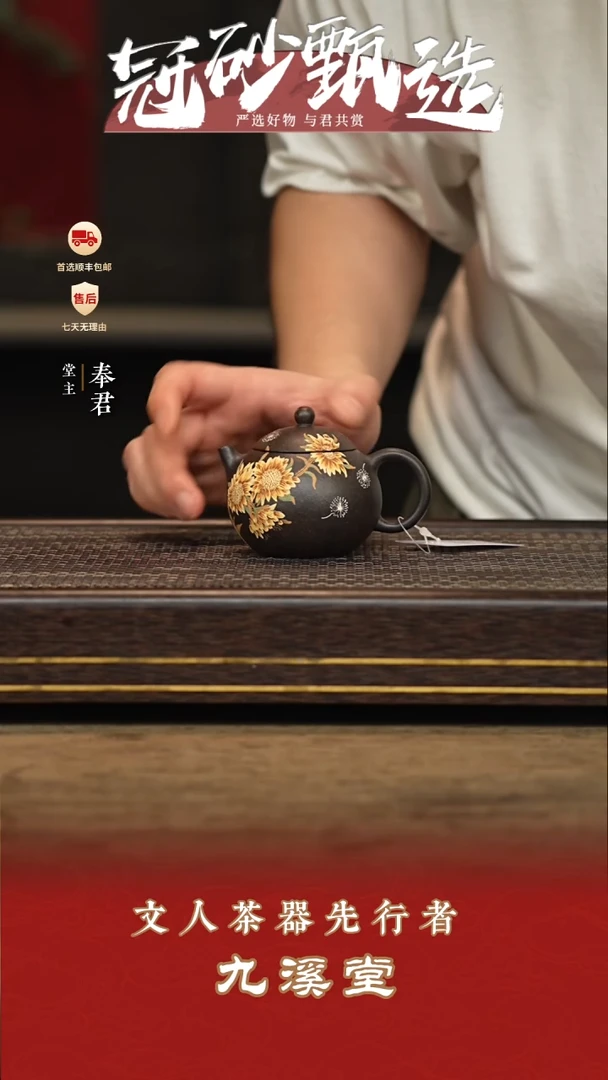 茶壶紫砂九溪堂壶55