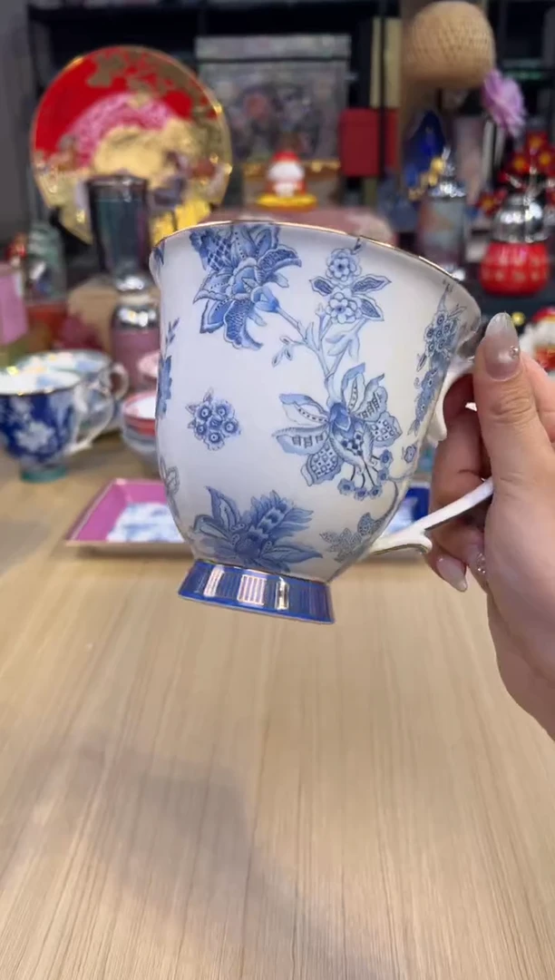 96瑰宝锦绣马克杯-白底