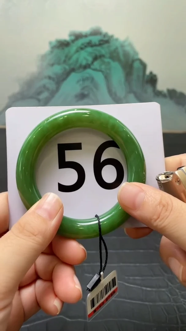 未镶嵌手镯和田玉（碧玉）无*氏56