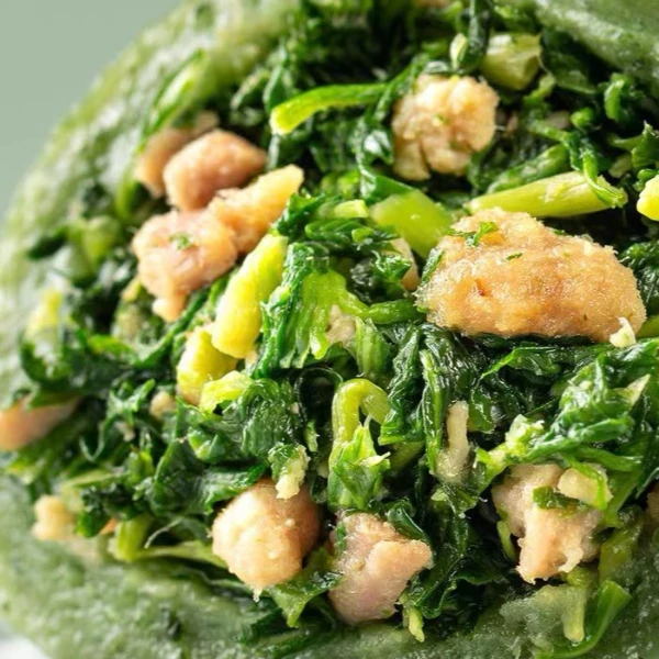 G【青团 青菜猪油渣馅料 2袋 】青菜猪油渣青团汤圆  20粒/2袋 广式早茶猪油同城配