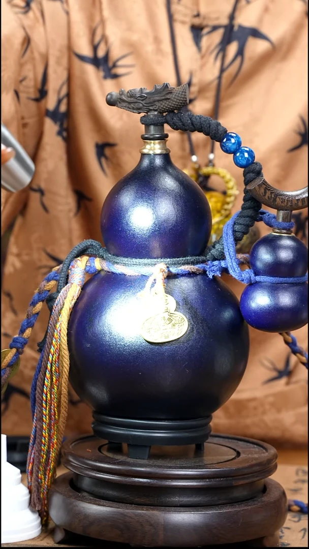 XK054藏绳款大漆酒葫芦（现货现发）+小手捏