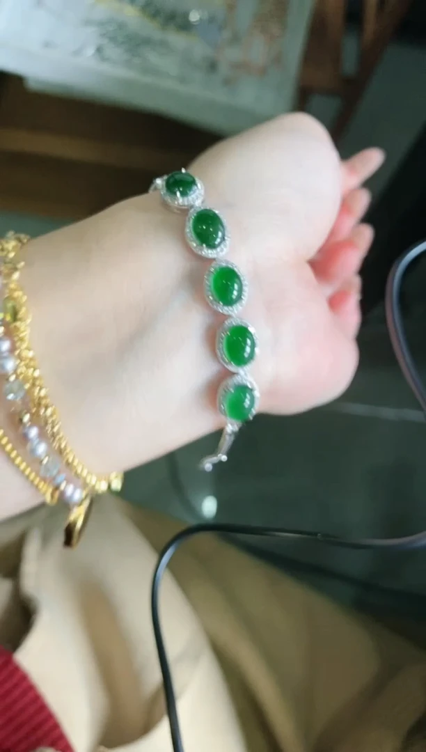 【闪购商品】翡翠戒指银S925镶嵌5151-