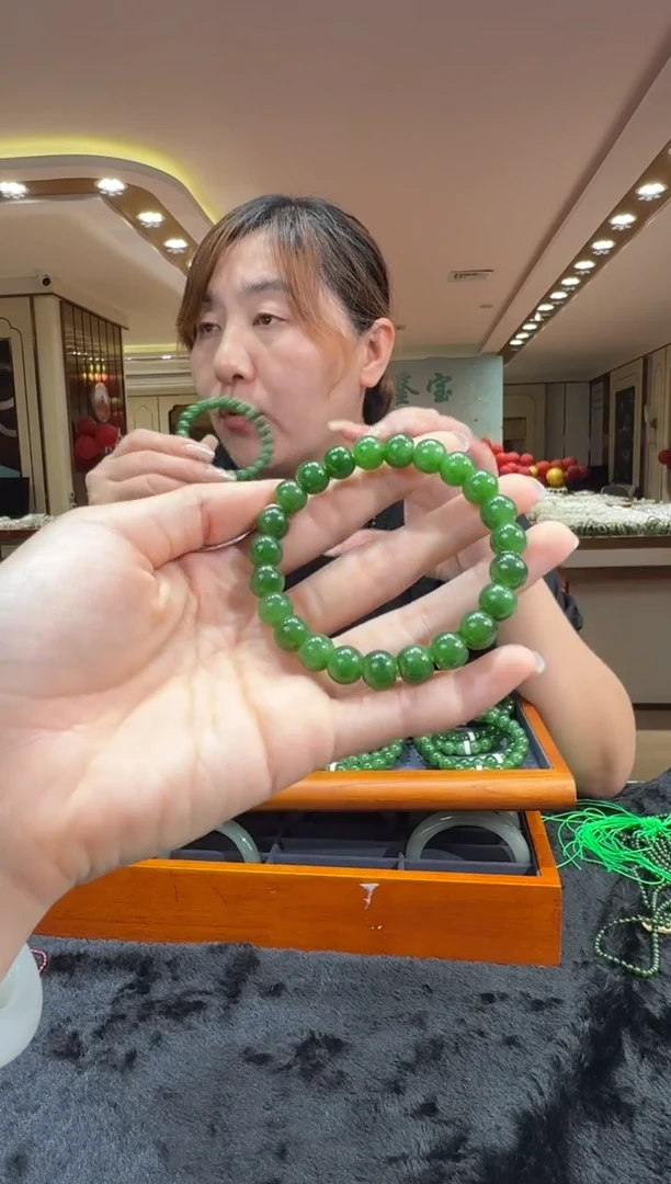 和田玉未镶嵌颈饰手串9-10mm