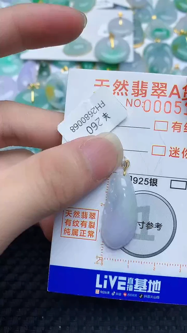 翡翠18K金镶嵌颈饰646464646