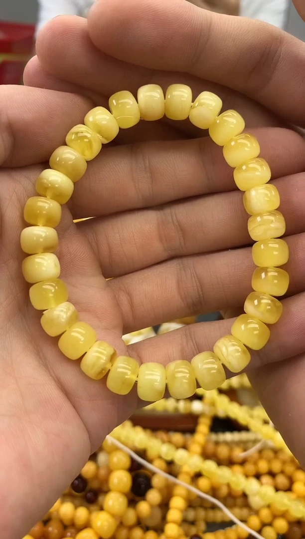 裸石琥珀未镶嵌手串